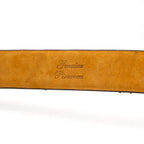 Olivieri Genuine Pirarucu Exotic Belt Newspaper Gray