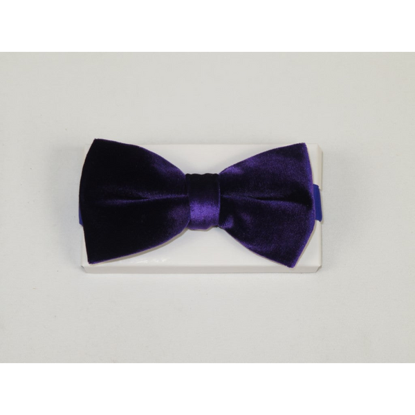 Men's Velvet Bow Tie by J.Valintin Collection #92487 Purple Velvet