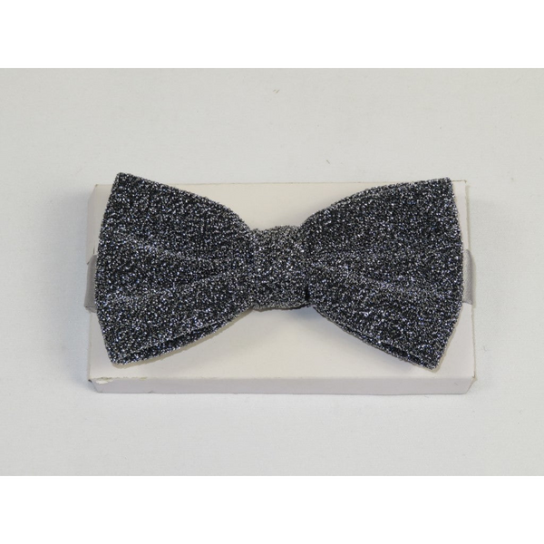 Men's Velvet Bow Tie by J.Valintin Collection #92485 Silver Sparks
