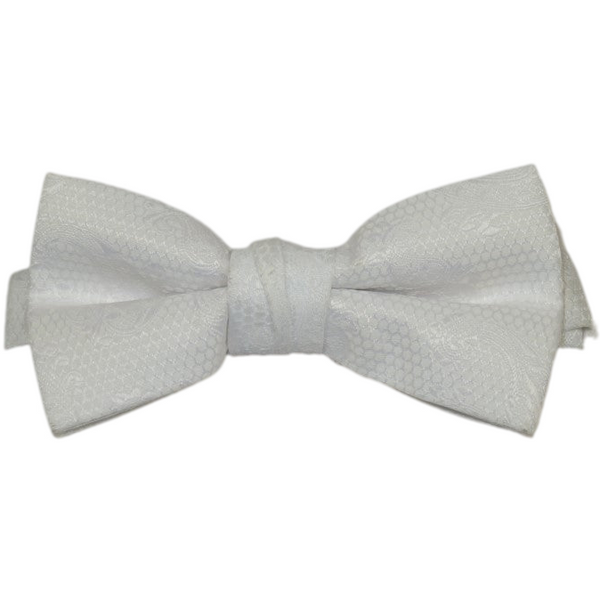 Men's Bow Tie J.Valintin Tuxedo or Business #4 White pique
