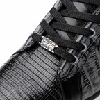 Men's Shoes genuine crocodile and lizard fashion sneaker Portici Gray / Black