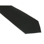 Men's Woven Tie Hankie Set J.Valintin Private Collection R77 Black Shadow Dots