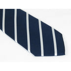 Men's Woven Tie Hankie Set J.Valintin Private Collection R82 Navy White Stripe