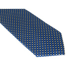 Men's Woven Tie Hankie Set J.Valintin Private Collection R83 Navy Blue checker