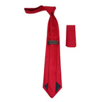 Men's Woven Tie Hankie Set J.Valintin Private Collection R86 Red Dots