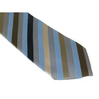 Men's Woven Tie Hankie Set J.Valintin Private Collection R89 Tan Blue Stripe