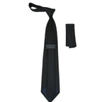 Men's Woven Tie Hankie Set J.Valintin Private Collection R91 Shadow Stripe