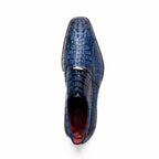 Men's Shoes genuine caiman crocodile skin Ragusa Stained Navy