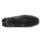 Remo Genuine Caiman Slip On Driving Loafers Gray
