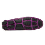 Marco Di Milano genuine caiman slip-on driving loafer Shoes Remo Purple
