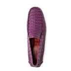 Marco Di Milano genuine caiman slip-on driving loafer Shoes Remo Purple