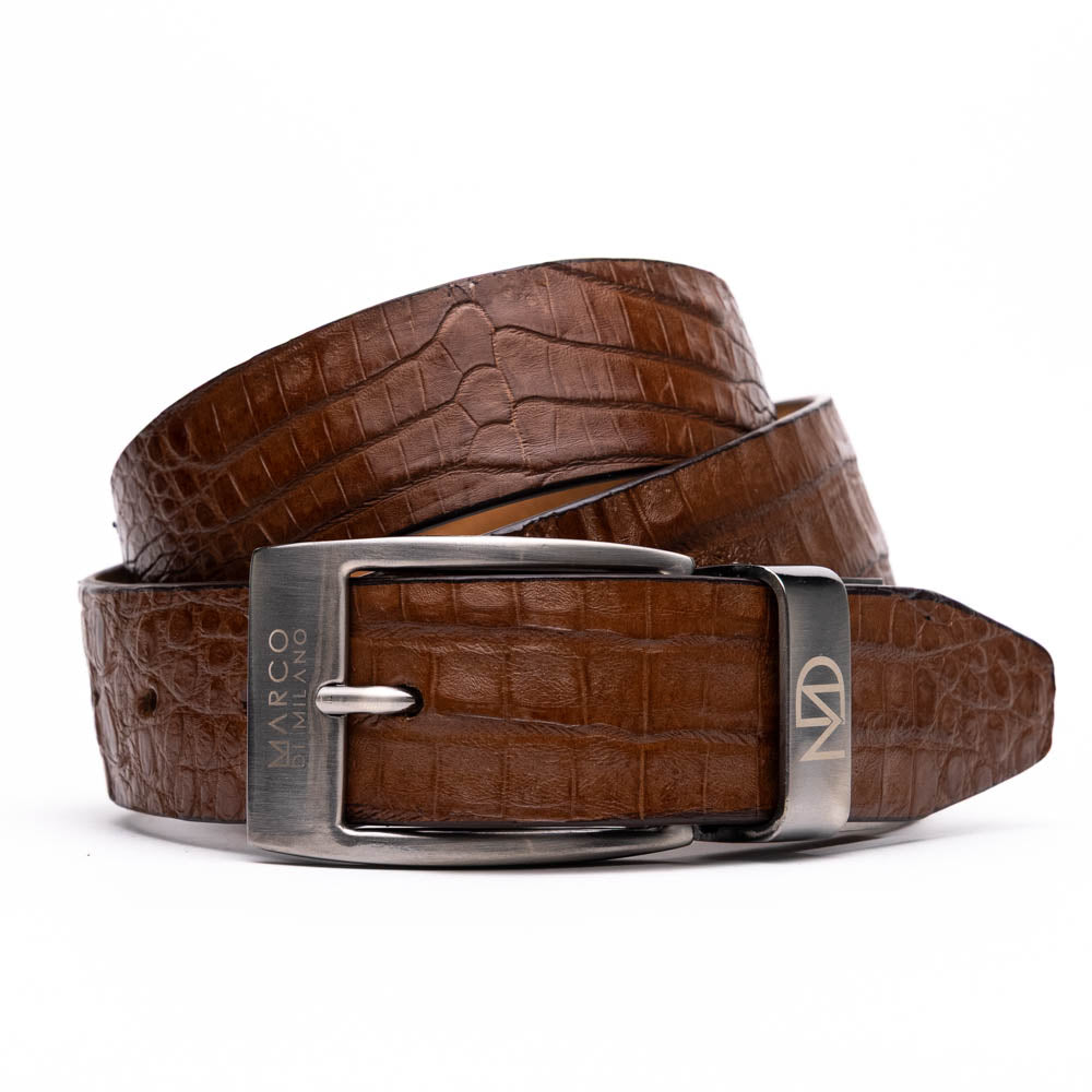 Marco Di Milano  genuine exotic caiman fuscus-belly belt Riccardo Bay Apache