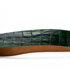 Marco Di Milano genuine exotic caiman fuscus-belly belt Riccardo Forest Green