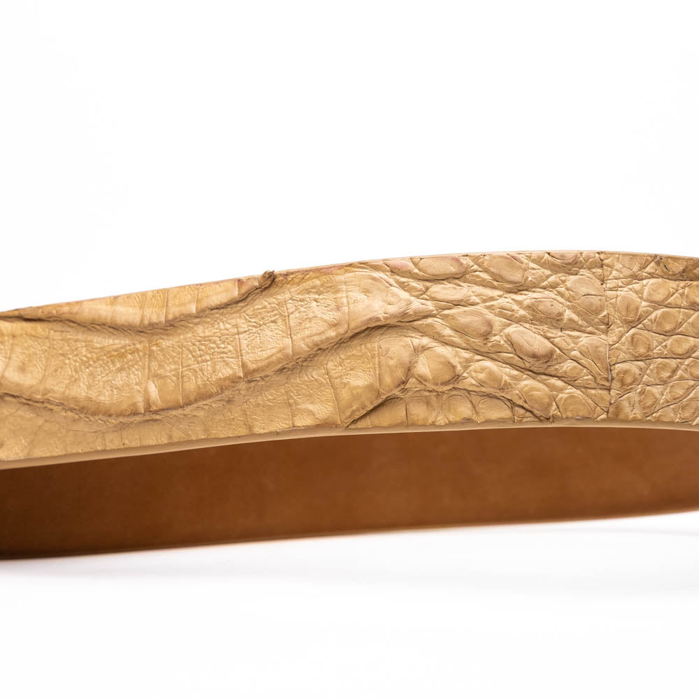 Riccardo Genuine Exotic Caiman Fuscus-belly Belt Orix