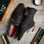 Genuine Stingray Exotic Lace-Up Shoes Rimini Black