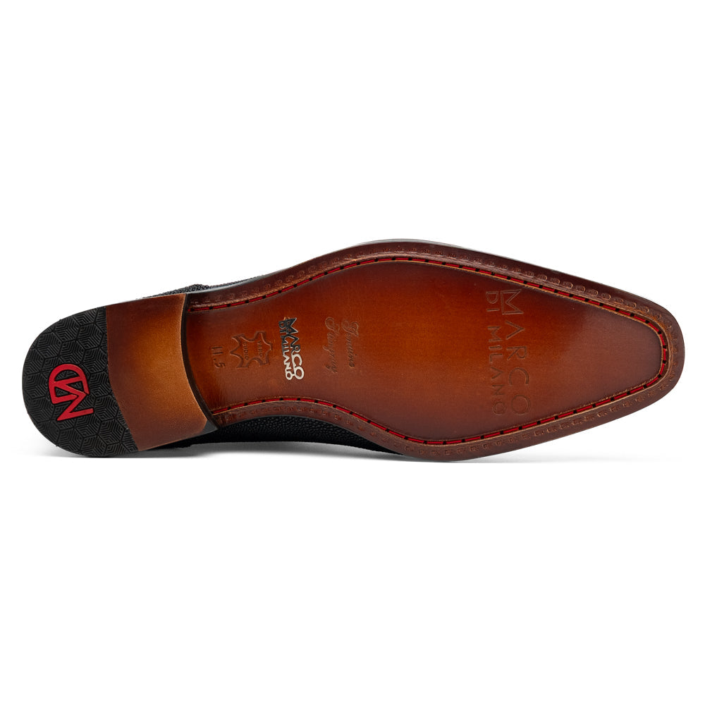 Genuine Stingray Exotic Lace-Up Shoes Rimini Black