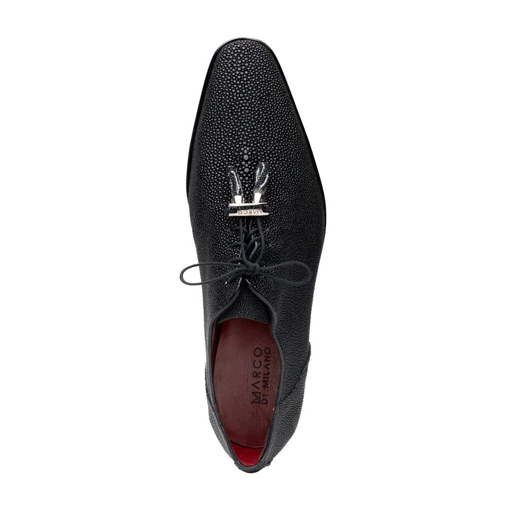 Genuine Stingray Exotic Lace-Up Shoes Rimini Black