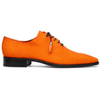 Genuine Stingray Exotic Lace-Up Shoes Rimini Orange