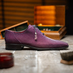 Genuine Stingray Exotic Lace-Up Shoes Rimini Purple