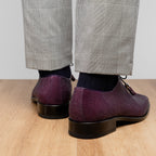 Genuine Stingray Exotic Lace-Up Shoes Rimini Purple