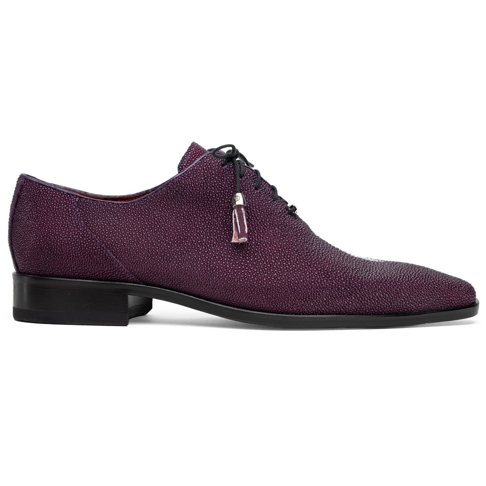 Genuine Stingray Exotic Lace-Up Shoes Rimini Purple