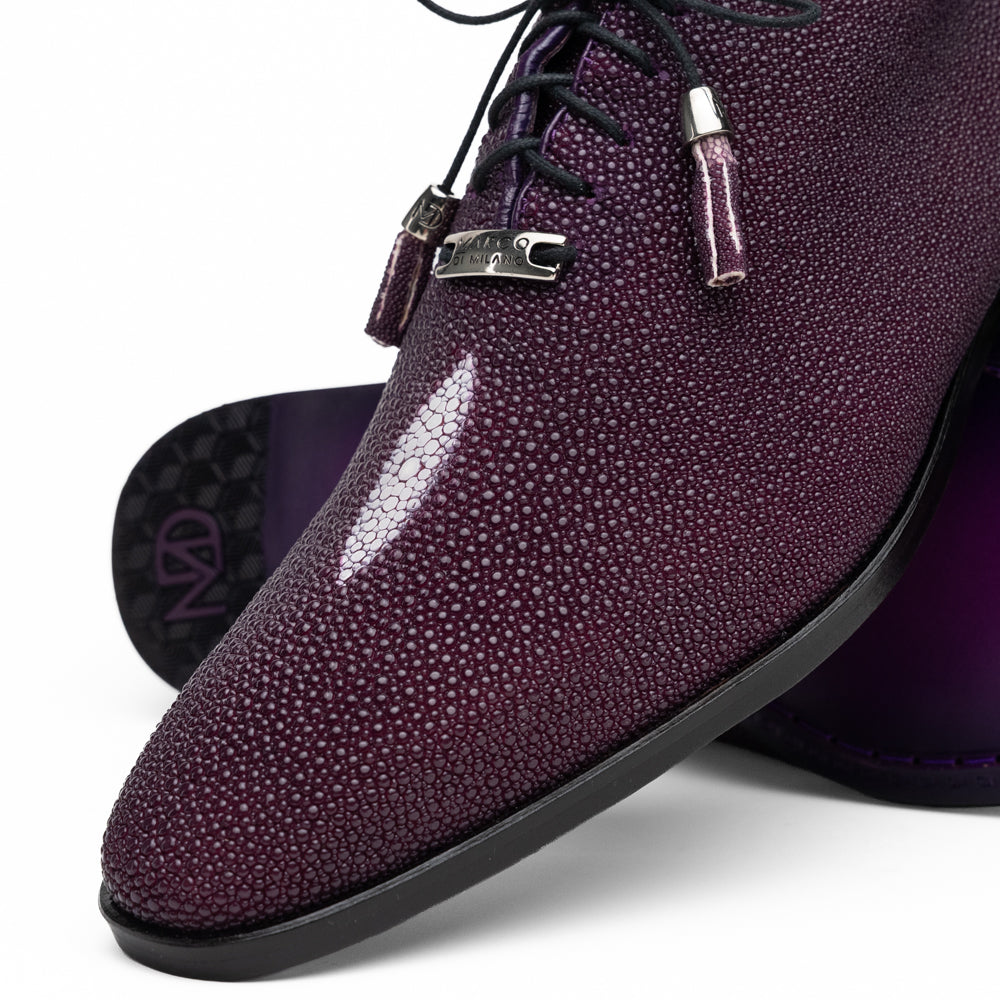 Genuine Stingray Exotic Lace-Up Shoes Rimini Purple