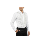 Men CEREMONIA Turkey Shirt 100% Cotton Fancy Rhine Stone #Roma 13 White Slim Fit
