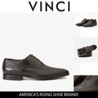 The Roma Black Leather Wingtip Oxford Men Shoe
