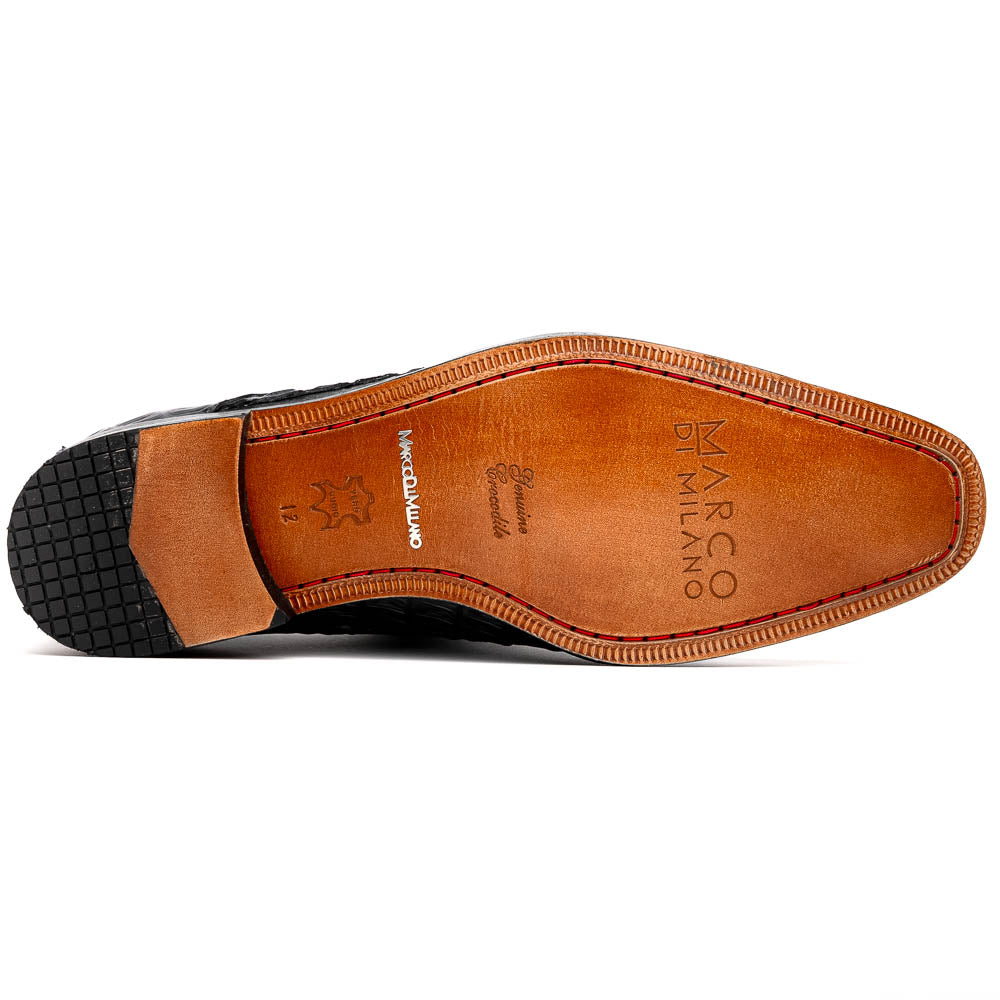 Genuine caiman crocodile Shoes Rovigo Cognac Straps