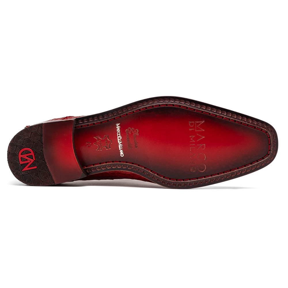 genuine caiman crocodile dress Shoes monk strap Rovigo Red