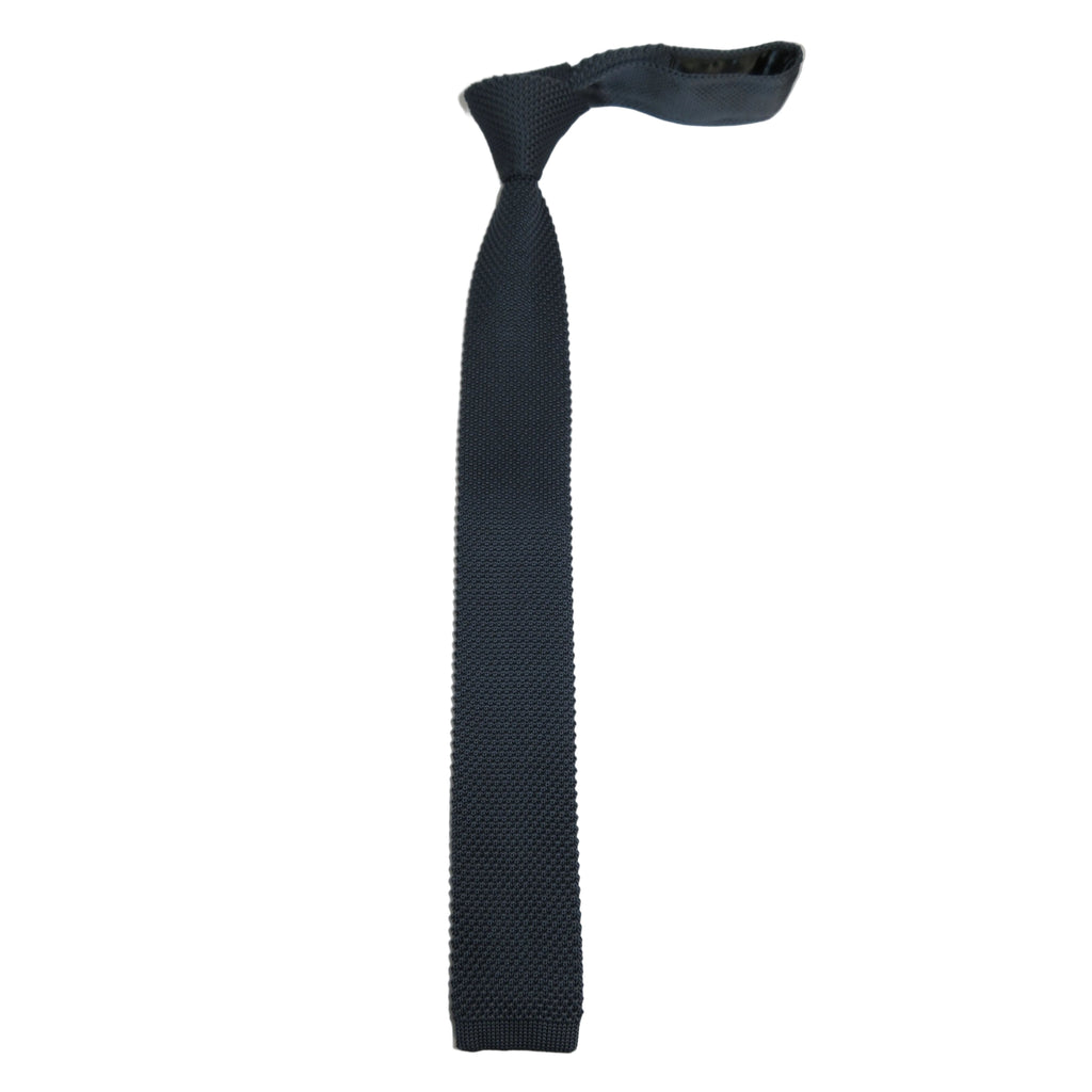 Men's Vitorofolo Italy Slim Skinny Tie Woven Knitted Fabric Fashionable RS-10 Dark Gray