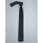 Men's Vitorofolo Italy Slim Skinny Tie Woven Knitted Fabric Fashionable RS-10 Dark Gray