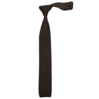 Men's Vitorofolo Italy Slim Skinny Tie Woven Knitted Fabric Fashionable RS-6 Brown
