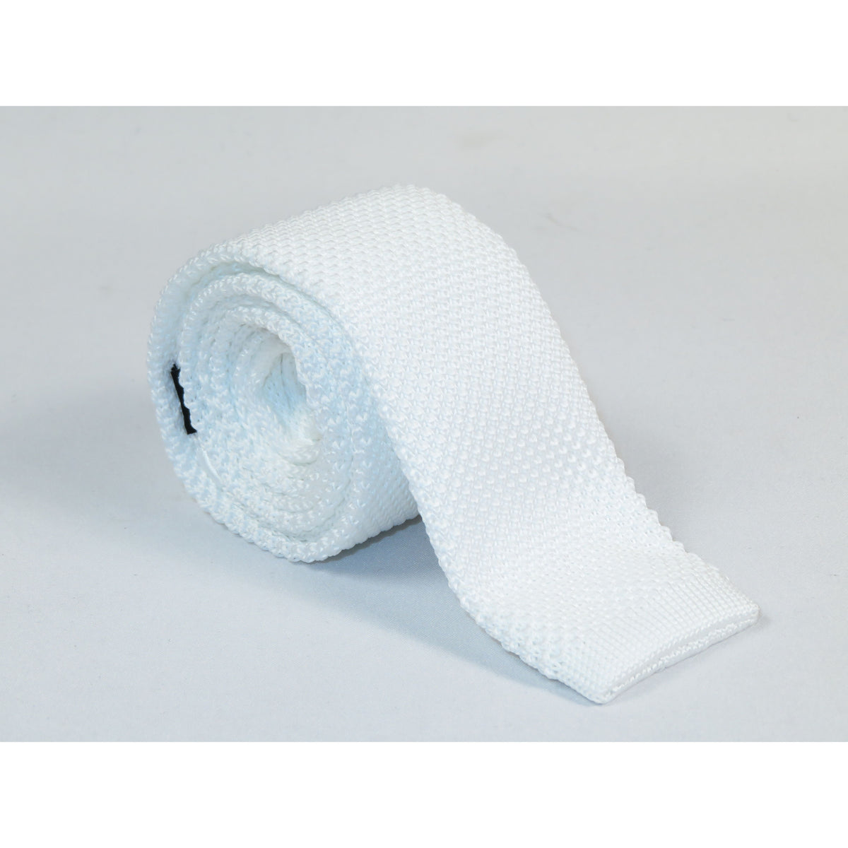 Men's Vitorofolo Italy Slim Skinny Tie Woven Knitted Fabric Fashionable RS-7 White