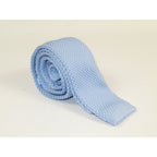 Men's Vitorofolo Italy Slim Skinny Tie Woven Knitted Fabric Fashionable RS-9 Light Blue