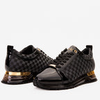 Vinci The Monte Carlo Black Checkered Men Sneaker Limited Edition