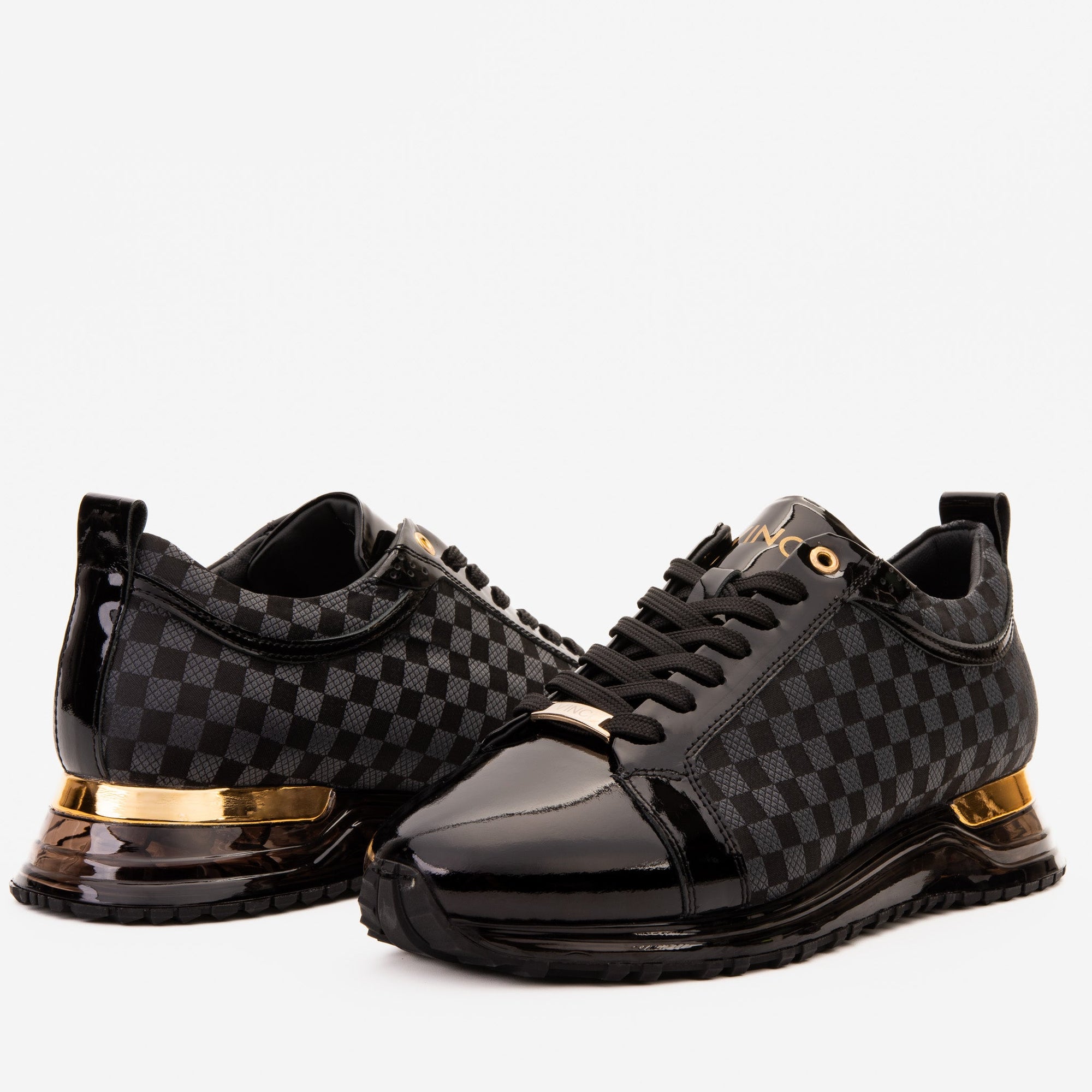 Vinci The Monte Carlo Black Checkered Men Sneaker Limited Edition
