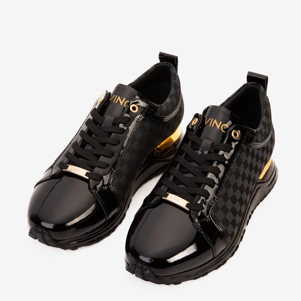 Vinci The Monte Carlo Black Checkered Men Sneaker Limited Edition