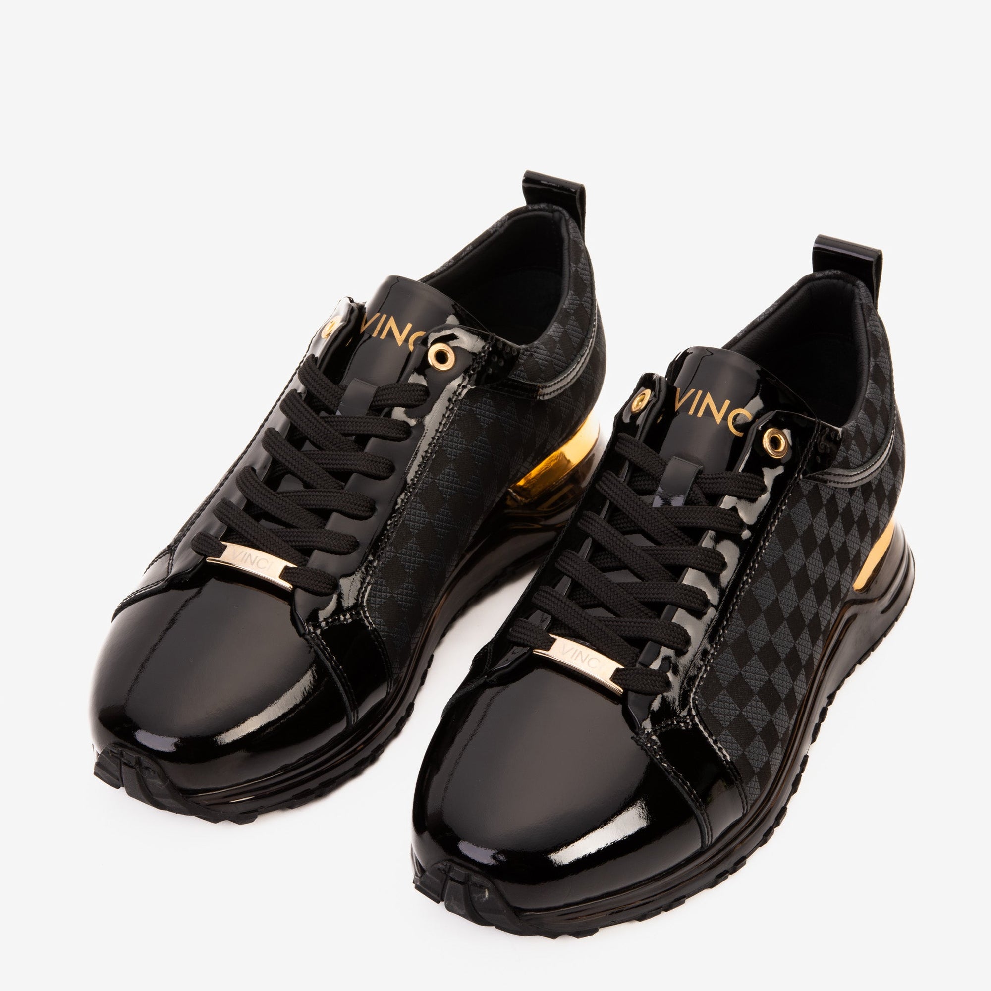 Vinci The Monte Carlo Black Checkered Men Sneaker Limited Edition