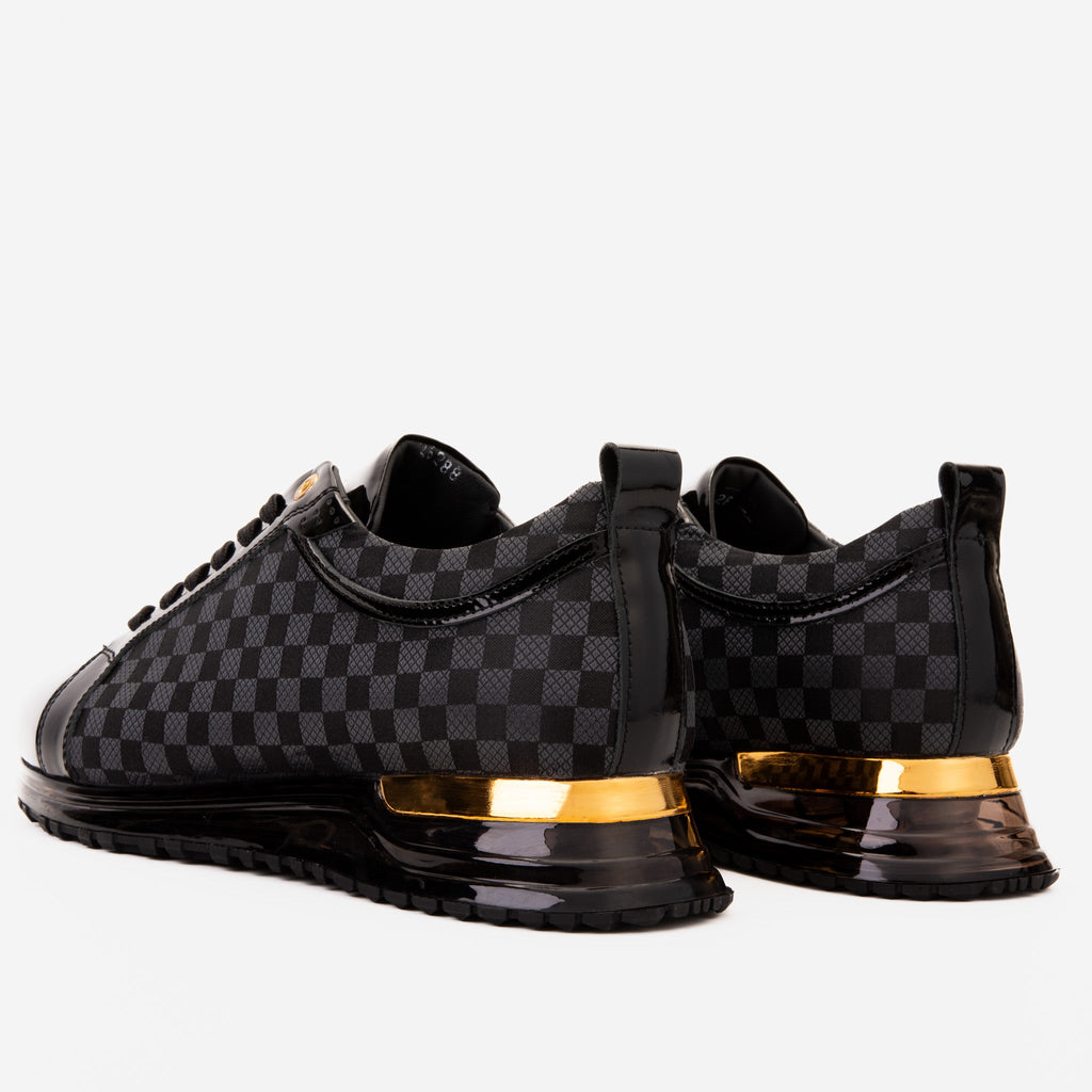 Vinci The Monte Carlo Black Checkered Men Sneaker Limited Edition