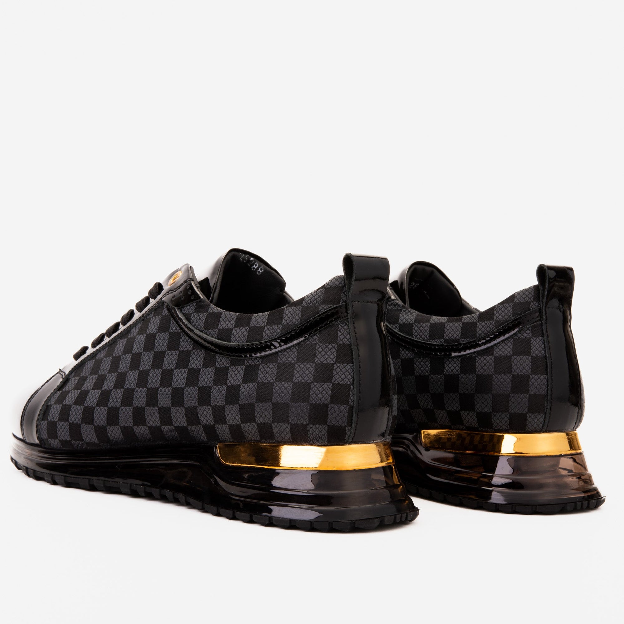 Vinci The Monte Carlo Black Checkered Men Sneaker Limited Edition