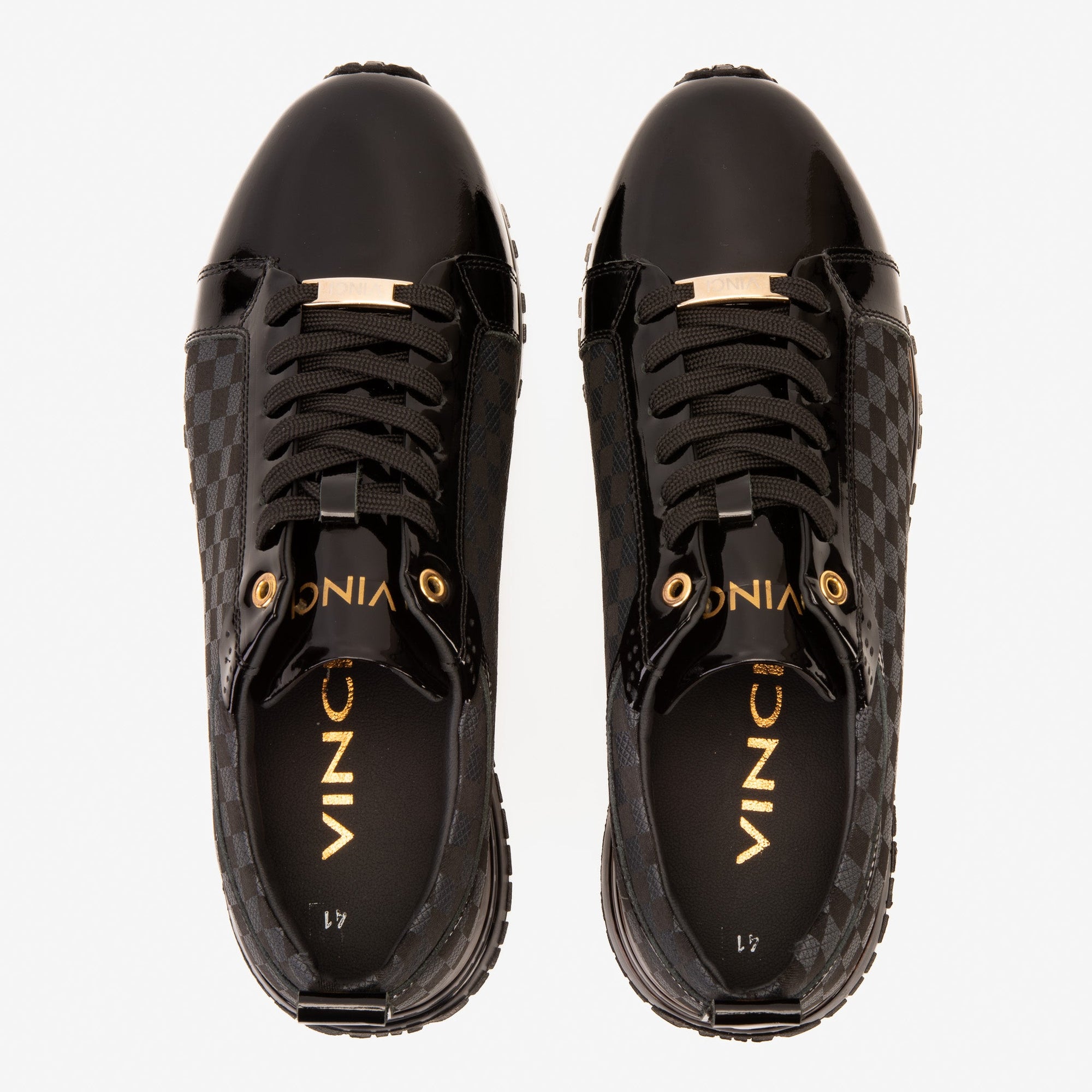 Vinci The Monte Carlo Black Checkered Men Sneaker Limited Edition