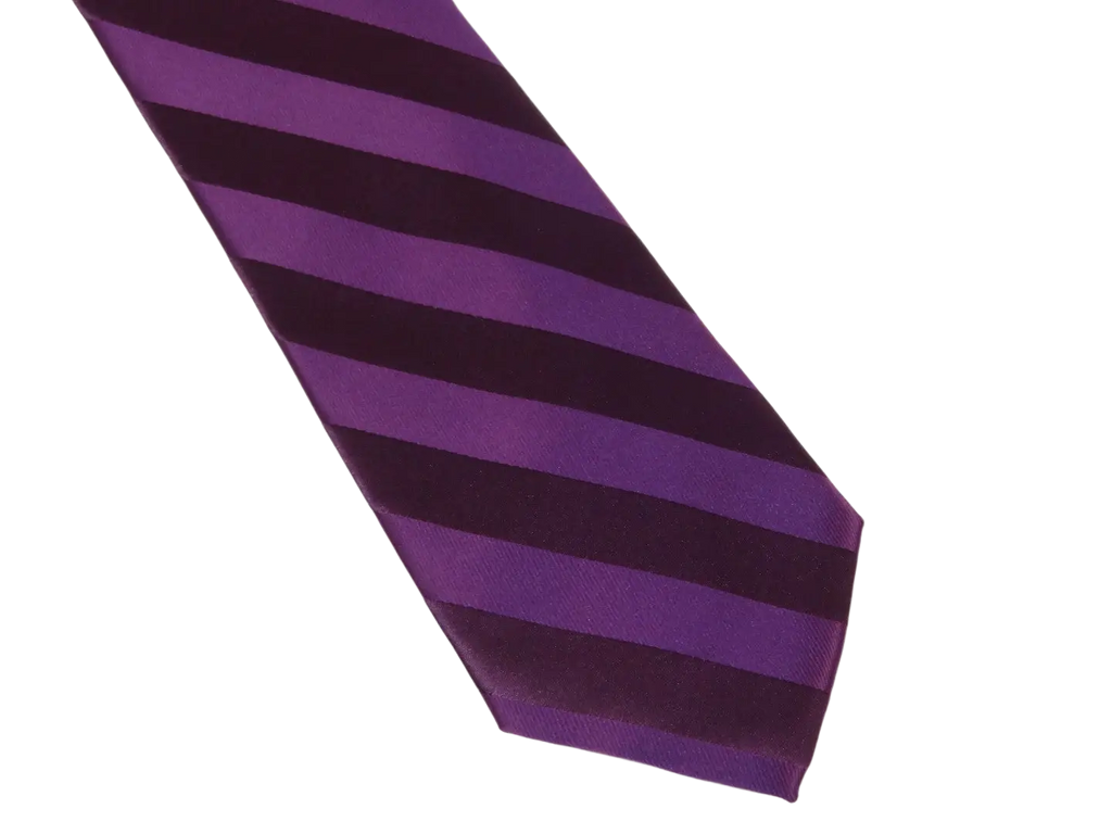 Men's Stacy Adams Tie and Hankie Set Fancy Woven Silky Satin #SAT100 Purple