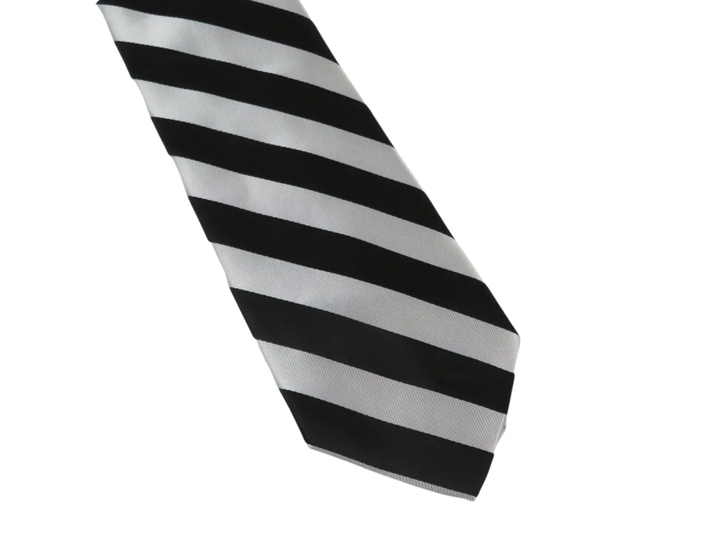 Men's Stacy Adams Tie and Hankie Set Fancy Woven Silky Satin #SAT101 Black