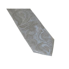 Men's Stacy Adams Tie and Hankie Set Fancy Woven Silky Satin #SAT108 Silver