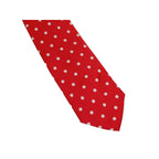 Men's Stacy Adams Tie and Hankie Set Woven Silky Satin #SAT128 Red Polka Dot