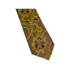 Men's Stacy Adams Tie and Hankie Set Fancy Woven Silky Satin #SAT132 Gold