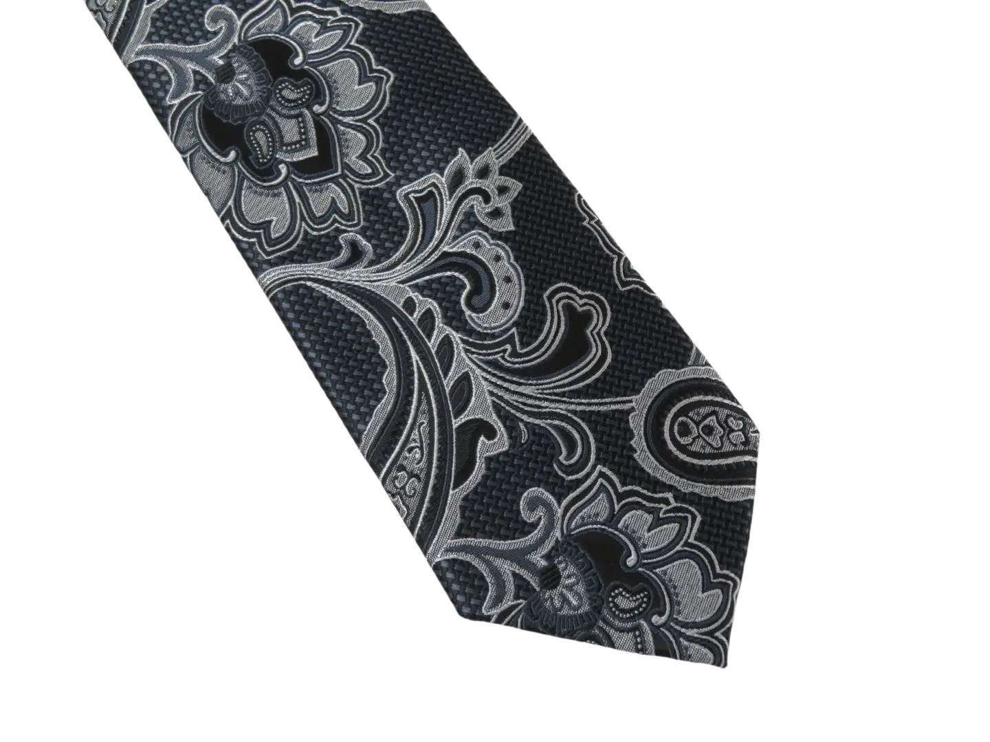 Men's Stacy Adams Tie and Hankie Set Fancy Woven Silky Satin #SAT133
