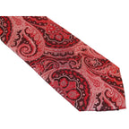 Men's Stacy Adams Tie and Hankie Set Fancy Woven Silky Satin #SAT52 Red