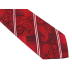 Men's Stacy Adams Tie and Hankie Set Fancy Woven Silky Satin #SAT53 Red